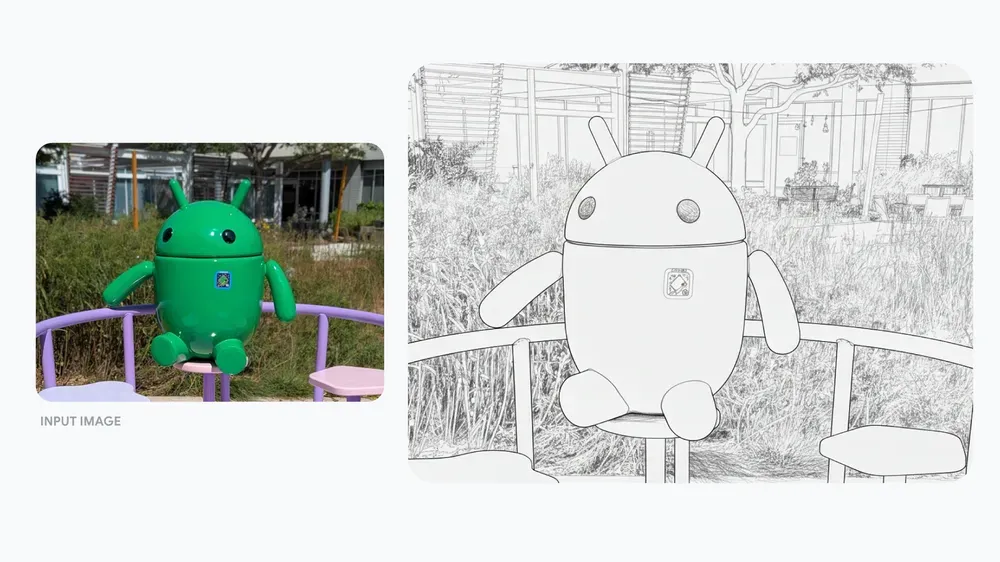 Photo as pencil drawing demo